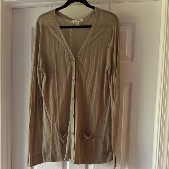 Banana Republic Sweaters - Banana Republic Tan Cardigan Sweater Lightweight Knit